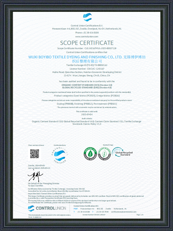 Certifikat opsega